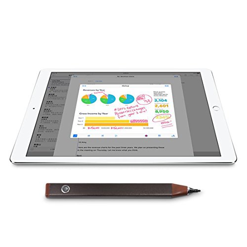 Stylus Stift, Touchscreen Eingabestift , Wrcibo USB Aufladbar Kapazitiver Eingabestift Stylus Touch Pen Touch Screen Zeichnen- und Schreibstift, Feine Präzision Kugelschreiber für Touch-Screen Smartphones & Tablets (Braun) - 4