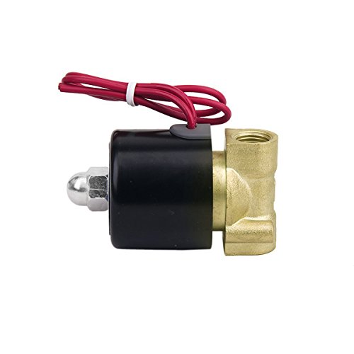 UEETEK 1/4 Zoll AC 220V Elektro Magnetventil für Luft-Wasser - 5
