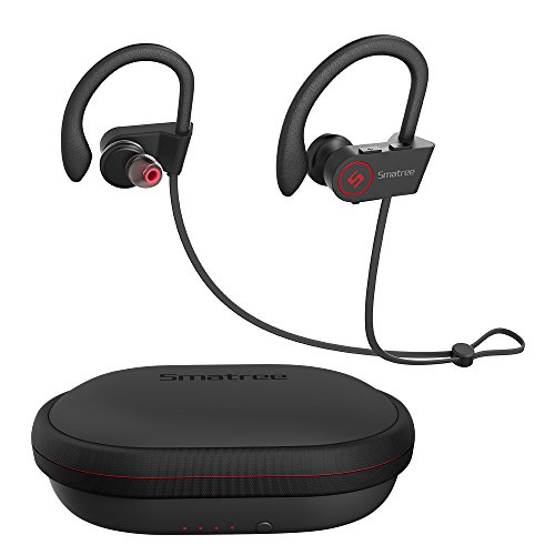 Preisvergleich Produktbild Bluetooth Kopfhörer, Smatree Bluetooth Kopfhörer IPX7 wasserdicht mit Ladetasche(für Powerbeats, Jaybird) verlängeren 100 Stunden Spielzeit