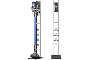 ‎CONECTO conecto Staubsauger Ständer Halterung universal kompatibel mit Dyson Gen5, V15, V12, V11, V10, V8, V7, V6 Bodenständer, Zubehör Halter, Schwarz