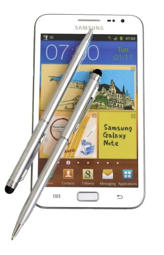 2 x tomaxx Stylus Pen - Eingabestift + Kugelschreiber für HTC One S - HTC One X - HTC Velocity 4G - HTC One V - HTC Sensation XL u.a alle HTC Handy mit Touchscreen Display…