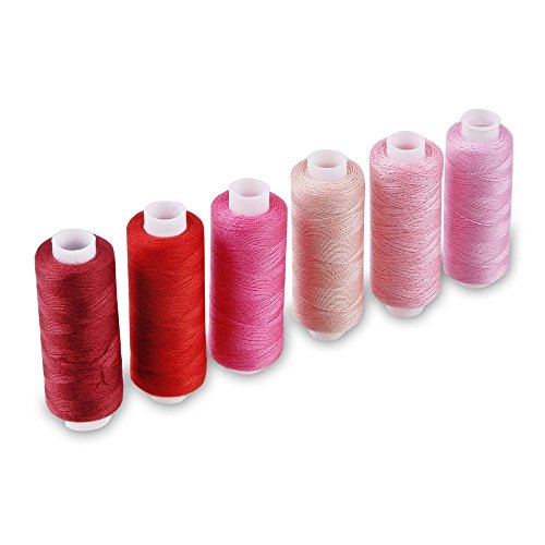 Candora® Nähgarn auf Spulen, Polyester, 30 Farben, 229 m je Spule, für alle Zwecke geeignet, 30pcs - 3