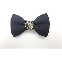 Herrenfliege aus festem marineblauem Baumwollstoff