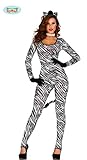 sexy Zebra Einteiler Kostüm für Damen Gr. M/L, Größe:M/L