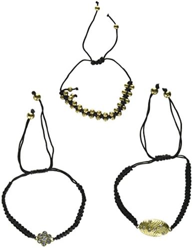 Blue Moon Beads ZJ-002-00076 Jewelry Harmony Bracelet Set, Black