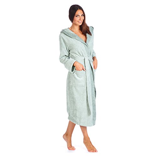 Preisvergleich Produktbild Egeria Kapuzenbademantel BENNY / Damen 21 gravel - L