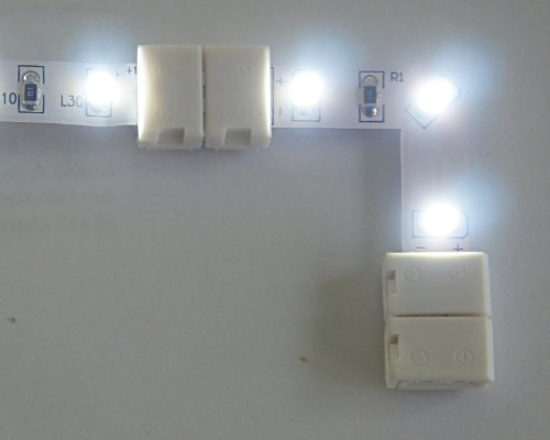 Preisvergleich Produktbild SKYFIELD Einfarbige Eckverbinder Kaltweiß IP44 Winkel Verbinder