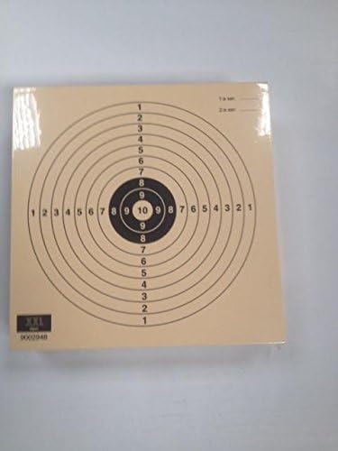 Packed in 100 pieces - Target for air pistol 10 m. - Junior - Size 14 by 14 Cm.. Made cardboard first Quality Paper Col 200 grs., Anti-reflective