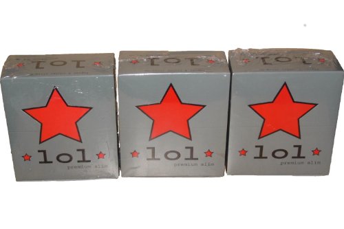 * LoL * King Size premium slim 3 Boxen / Display = 150 Hefte / Booklets / Heftchen lange Papers Longpapers Box 150 x 32 Blättchen