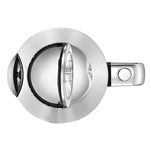 WMF LONO Glas Wasserkocher 1,7 l, 3000 W, SCHOTT DURAN Glas, Kalk-Wasserfilter, cromargan matt/silber - 3