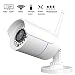 Produktbild Wlan IP Kamera/IP Überwachungskamera, YUMUN 720P HD wasserdichte Wlan Sicherheitskamera für Außen, Kamera mit WiFi, WLAN Kamera, IP cam mit LAN & Wlan, 15m Nachtsicht, Unterstützung 128GB SD Karte/ 1280x720P, Outdoor IP66 wasserdichte Netzwerkkamera - weiß