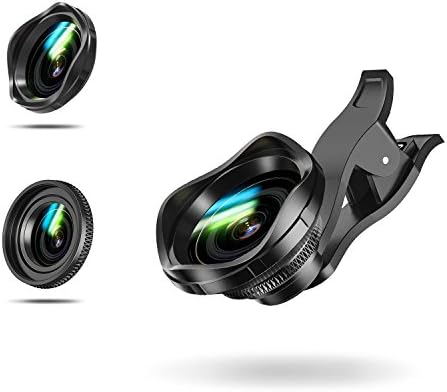 Phone Lens, AUSATON 2 in 1 Lens Kit 0.6x Wide Angle + 12x Macro Lens Set for iPhone8, iPhoneX, iPhone 7, 6s, 6, 5s,Samsung and Other Android Smart Phones(Black)