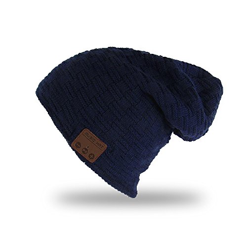 ULTRICS Bluetooth Beanie Hat, V5.0 Premium Quality Knit Headphones Cap with Wireless Stereo Speaker and Mic for Hands Free Talking Listening Music Workout Sports Exercise Men Women Gifts