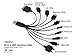 Produktbild Best Smart 10 IN 1 UNIVERSAL MULTI USB CABLE IN CAR GADGET MOBILE PHONE PSP IPAD CHARGER by G4GADGET®