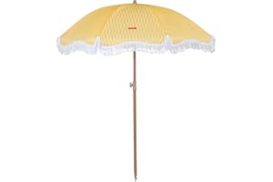 Flamingueo Ombrellone da Spiaggia, Giardino, Piscina, Altezza e Orientamento Regolabile, Protezione UPF 50+, Poliestere, Borsa per il Trasporto, 210 x 180 cm