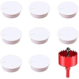 DuDuZui 8 Stück Schreibtisch Kabeldurchführung, Schreibtisch-Kabeltülle Schreibtisch-Kabellochabdeckungen Ordnen Sie Büro- un