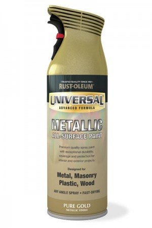 Rust-Oleum Universal all-surface Spray 400 ml JEDEM Winkel Pure Gold – Metallic, Pure Gold - Metallic, 1 Packung