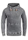 DETAILS & HIGHLIGHTS: Kapuze mit Tunnelzug und Kordeln, Kängerutasche, Used-Look-Optik durch Acid Wash Effekt, Leder-Logopatch am Abschlusssaum, gerippte und elastische Ärmelbündchen sowie abschließender Saum.