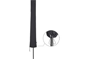 Springreen Premium Sonnenschirm Schutzhülle bis Ø 300 cm | Ampelschirm Schutzhülle | Universalabdeckung zum Schutz für Sonnenschirme | Extra wasserabweisend und UV schützend | Hülle (Anthrazit)
