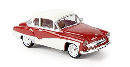 Preisvergleich Produktbild Brekina H0 311er Wartburg Coupe rot und weiß