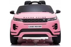 BC BABY COCHES BABYCOCHES - Coches Eléctricos Niños Range Rover EVOQUE, Coches De Batería 12v, Coche eléctrico Infantil con Música Bluetooth, Mando Teledirigido para Padres, Suspensión, Apertura De Puertas.(Rosa)