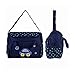 4pcs Stylish Designer Mummy Tote Waterproof Handbag Baby Diaper Nappy Changing Bag Set Nursing Messenger Bag Changing Mat Milk Bottle Holder Case