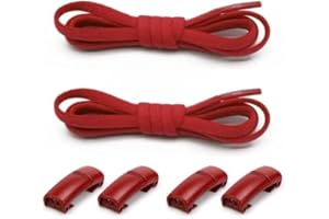 DALLAR Cordones Elásticos Sin Atar - Cordones Redondos Ajustables y Resistentes - Aptos en Botas, Zapatos y Zapatillas - Para Niños y Adultos