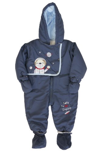 Nursery Time Let's Go Explore Snow Suit - Navy - 9-12 Months