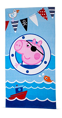 Preisvergleich Produktbild Peppa Pig George "Pirate Handtuch, mehrfarbig