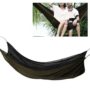Portable Hiking Hammock, Easy to Carry High Load?Bearing Load?Bearing Upgrade Camping Single Hammock for Outdoor for Camping(Dark Green)