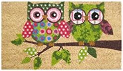 Coco doormat with decorative Owls 40X70X2 cm