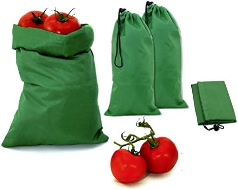 Reusable Food Storage Bags, Versatile Preservation for Fruit, Vegetables, Salad or Vread, with Drawstring (Set of 2)