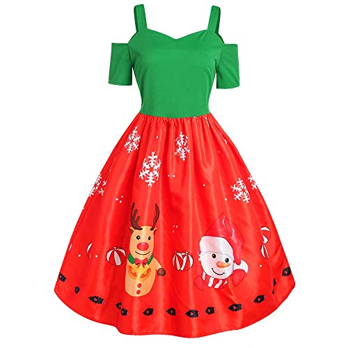 Preisvergleich Produktbild 2018JYJMnd Schnee Druck Sweatshirt Weihnachten Schlafanzug Familie Outfit Mutter Vater Kind Baby Pyjama Langarm NPrint Nachtwäsche Top Schlauch Mesh Patchwork Langarm Partyschaukel Vintage Dress