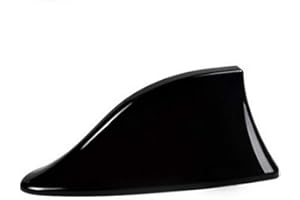 GOZAR Abs Kunststoff Dach Stil Haifischflosse Antenne Funksignal Antennen Universial Für Die Meisten Autos-Schwarz