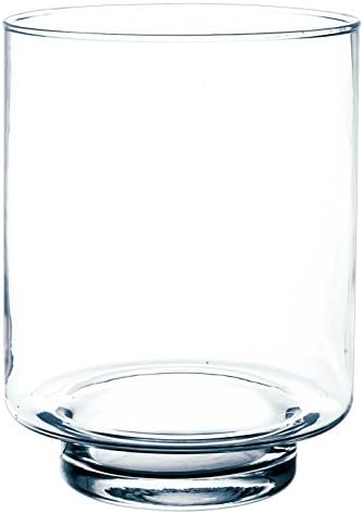 INNA-Glas Candle holder BOB, transparent, 10"/25cm, Ø 7"/19cm - Floor vase/Lantern glass