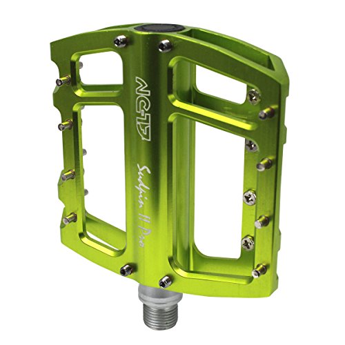 NC-17 Sudpin II Pro Aluminium Plattform Pedale / Fahrrad Pedale MTB / Mountainbike Pedal / BMX Pedal / zwei Kugellager + Cr-Mo Achse / inkl. Ersatzpins - 2