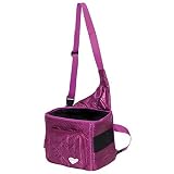 Tamaño: 30 x 20 x 24 cm Bolsa de transporte bolso bandolera para perro Toy, Chihuahua, cachorro - , color rosa