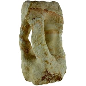 1 Flammenstein gross, Dekoration für Aquarien und Terrarium