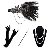 ✔Multiple-Choice: Jedes Set mit 1920 Accorcies hat ein anderes Accessoire, wie Federkopf, Perlenketten, Satinhandschuhe und Zigarettenspitze. Alle Accessoires sind auf Sie zugeschnitten, Sie können die beste Passform wählen.