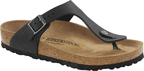 Birkenstock 845251 Gizeh black, Oiled Leather INFRADITO Uomo, Black EU 38