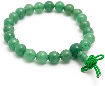 Green Aventurine Power Bracelet, Small Mala Bracelet, Gemstone Crystal Heart Healing