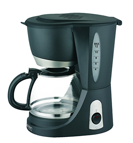 RaydanHome 26024 26024-Cafetera de Goteo, Jarra 10/12 Tazas, 830 W, Negro