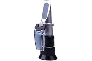 HunterBee Portable ATC Portable Balance d'alcool réfractomètre avec 0 à 80% W/W résolution 1% / vin de Riz Volume de Liqueur pourcentage Appareil de Mesure testeur d'alcool