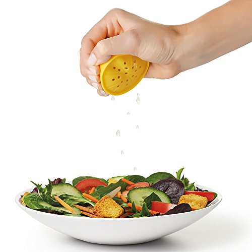 OXO Good Grips 11155900 Zitruspresse mit Aufbewahrungsoption, Silikon, gelb, 6,35 x 6,35 x 5,08 cm - 5