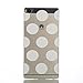 Produktbild KSHOP Hülle Case Huawei P8 Lite Hülle Schutzhüll Cover TPU Silikon schlank Transparent Durchsichtig kratzfeste stoßdämpfende - Kleine weiße Runde