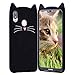 Price comparison product image HopMore Huawei P20 lite Case Cover 3D Cute Cat Design Silicone Soft Gel Shockproof Protective Cover for Huawei P20 lite Slim Ultra Thin Rubber Funny Shell for Girls Woman - Black