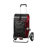 Räder: Extra leicht laufende Räder / Rad ist kugelgelagert für reibungsloses Rollen / Luftreifen für besonders schwere Einkäufe / Rad Durchmesser: 25 cm / abnehmbare Räder mit einem Handgriff