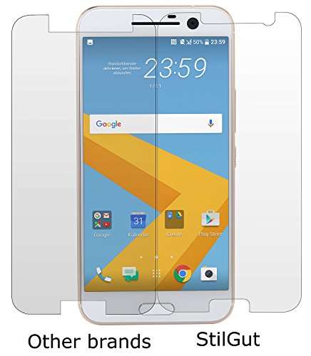 StilGut Displayschutzfolie Panzerglas für HTC 10 (2er-Pack) - 6