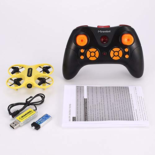 Mirarobot S60 5.8G 25Mw 600Tvl Camera Tiny Micro Indoor Fpv Rc Racing Drone -Yellow