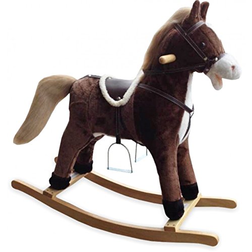 Supreme Baby Dusty Rocking Horse with Farmer Song/Galloping Sounds/Moving Mouth and Tail